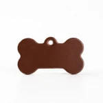 Custom laser engraved pure leather pet tag