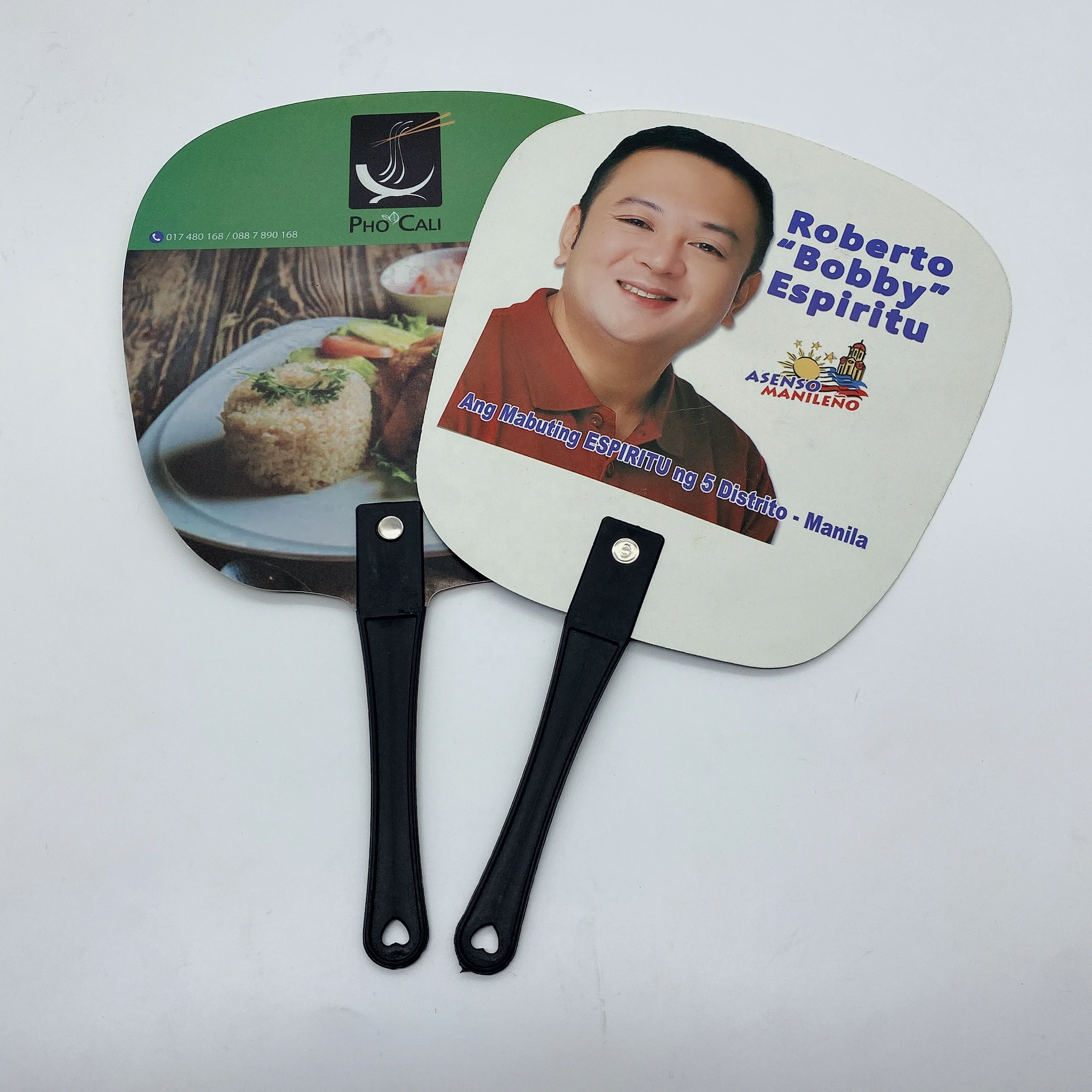 custom made souvenir promotion use plastic pp hand fan