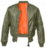 Custom Nylon Plain Bomber Jacket Mens