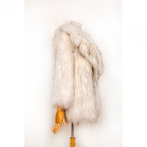 Custom Pink Real Fox Fur Coat Low Moq Warm Luxury Fluffy Dense Woman Real Fox Fur Jackets Winter