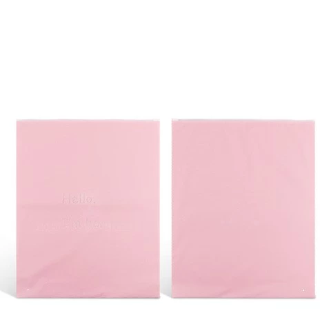 Custom printed logo matt pink luxury zipper lock ldpe cpe plastic packing bag for garment