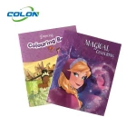 Custom printing children coloring books glossy matt film lamination book making company