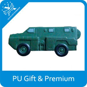 Custom promotional hot toys military vehicles squeeze figure play stress reliever