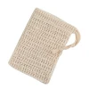 Custom reusable eco cotton linen net pouch bag packaging ramie string soap bags