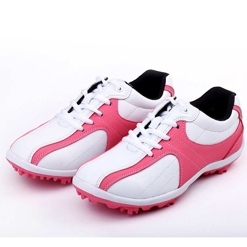 Custom Wholesales Leather Non-slip Rotation Shoelace Professional Sport Golf Shoes For Women A-G1
