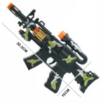 Customizable Hot selling Kids plastic gun toys camouflage sound light vibration gun boy electric weapons toy
