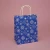 Import customize luxury various color pattern printed gift blue shopping packaging kraft paper bag with handle from China
