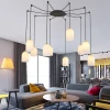 Customized Black Long Arm Cable Lamp Living Room Interior Decoration Spider Lighting DIY LED Chandelier Lamp