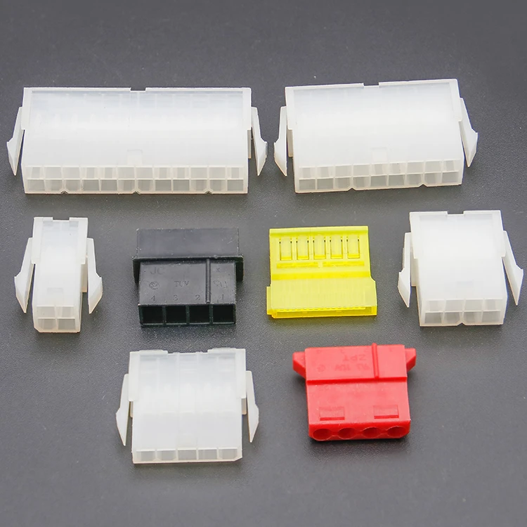 Customized Precision Injection Molding in Multiple Colors 2/4/6/8/10/12/14/16/20/24p Pa66 Nylon Plastic Housing Connector
