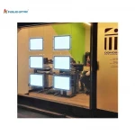 customized real estate agent led window display  hanging crystal light box for advertising