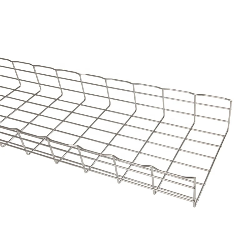 Customized supply flexible stainless steel wire mesh cable tray grid cable tray