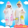 Customized Waterproof Schoolbag Safe Tape Cartoon Plastic Rain Coat Raincoat Kkids For School mj869