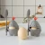 Import cute household detachable removable cartoon knight soldier shape boiled Egg cup Holder Tray  stand Container with spoon lid from China