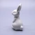 Import Cute white ceramic rabbit art, ceramic rabbit statue for home decoration from China