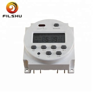 DC 12V 16A LCD Electronic Digital Power Programmable Timer Round Time Relay Switch Support 17-times Daily Weekly