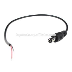 DC power cable 5.5/2.1mm dc cable 2.5mm dc adapter cable for CCTV camera