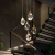 Import Decoration dining room light luxury crystal duplex stair light creative bedside small decoration pendant lamp modern from China