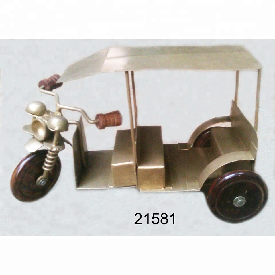 Decorative Iron Auto Rickshaw Metal Crafts