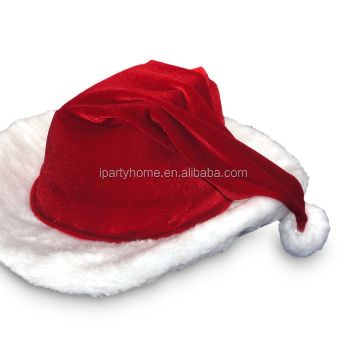 Design Your Own Red Velour Cowboy Crochet Santa Claus Hat