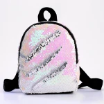 Designer Glitter Sequin Backpack Student Custom School Bag Mini Travel bag for girls