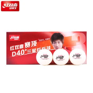 DHS D40+ table tennis balls ABS 3 star seamed wholesale ping pong balls