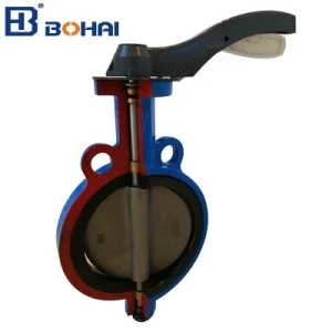 DIN Manual Stainless Steel 1 Inch Pn10/16 NBR Seat Wafer Butterfly Valve