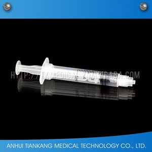 disposable safety plastic sterilized medical 5ml syringe without needle
