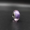 DIY Charms 925 Sterling Silver Core S925 Screw Thread Faceted shimmer Lampwork Murano Glass Bead