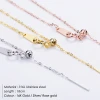 DIY Custom Trendy Gold Stainless Steel Link Chain Bracelets Piercing Jewelry Wholesale Women Men Accessories Bracelet Adjustable