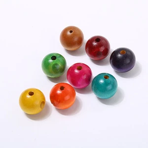 DIY Natural Wooden Cheap Mixed Color Wood Spacer Beads For Jewelry Making Bracelet Necklace Accessories