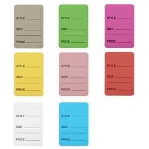 DIY Sale Tag Price Hangtags Garment Baking Jewelry Price Labels Colorized Blank Merchandise Tags Marking Price Paper Tag