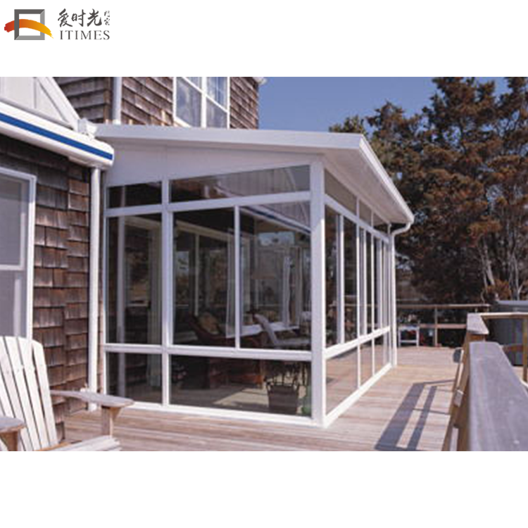 Dome roof style safety glass roof aluminum sunroom