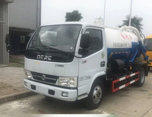 Dongfeng municipal equipment 4000L sewage suction tank truck for sale