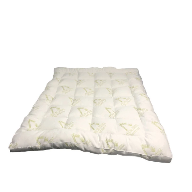 Double Bed Frame with Polyester Filled Mattress Protector Bamboo Cover Mattress