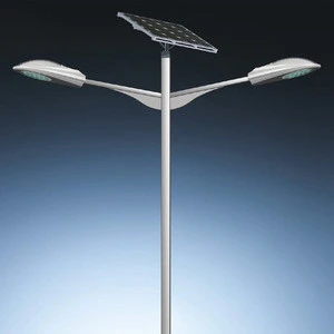Double Lamp Head Solar Light Street LED Solar Street Light with Pole