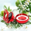 Double Ring Scent Suspended Automatic Rotating Alloy Fun Decoration Car Air Fragrance Solar Aromatherapy with Ball