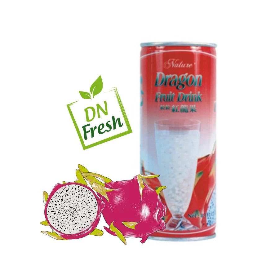 Dragon Juice canned beverage 240ml Fruit Drinks Beverage OEM Private Label Wholesale 330ml Canned Nature Pitahaya Fresh drink