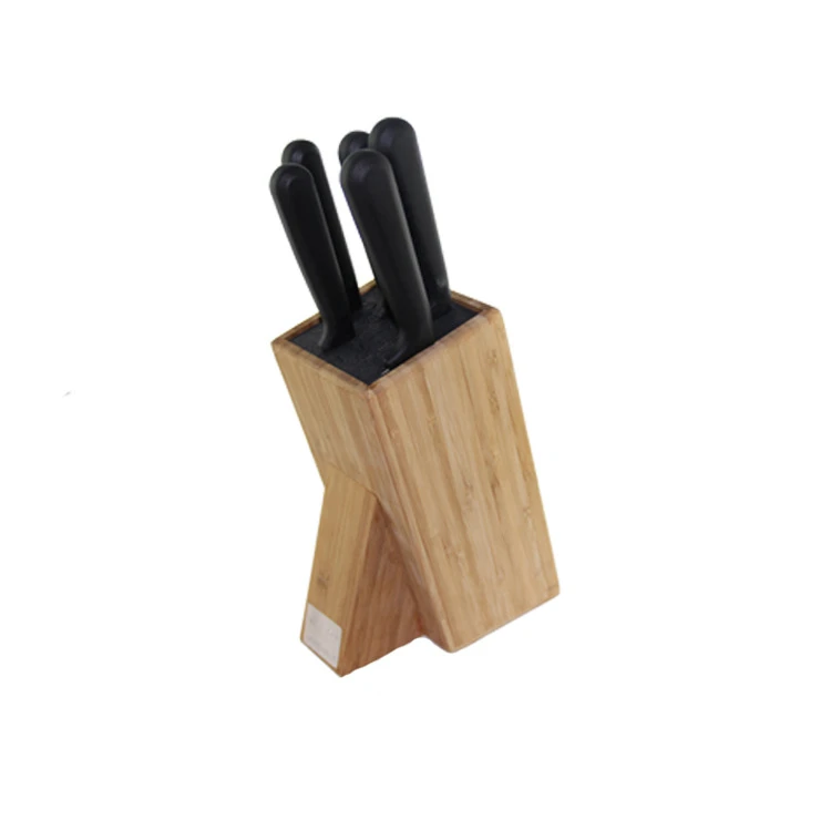 Drawer Holder Single Wooden Stand Kitchen Set Bamboo Knife Block
