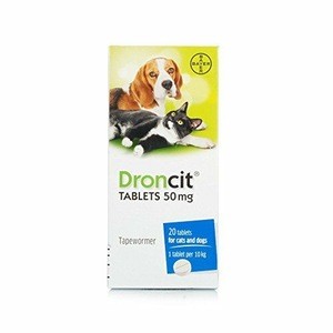Droncit Tapeworm Worming Tablets (50mg Tablet - AVM-GSL For Use In Dogs &amp; Cats)