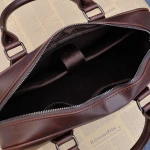 Dropshipping Korean Men's PU Leather Handbag Computer Shoulder Briefcase Crossbody Business Messenger Bags Laptop Tote Bag