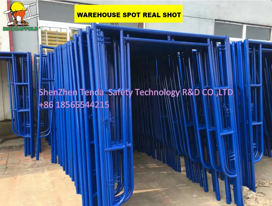 DR.SCAFFOLD wholesale cheap competitive price galvanized painted american h-frame &#x27;mason type snap-on walkthrough frame