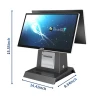 Dual Screen TP Touch Screen POS System Payment Terminal Till Machine Device Desktop EPOS Electronic Smart Modern Cash Register