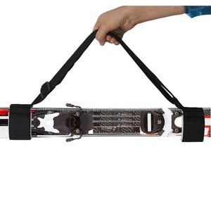 Durable adjustable nylon webbing shoulder carry ski pole carrier strap