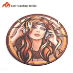 Durable office accessory and gift round shape gamer mouse pad with different surface