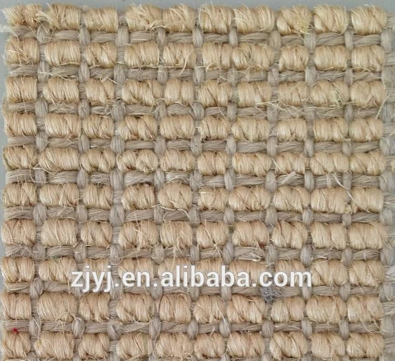 eco friend corrosiveness sisal carpet raw fiber yarn textile fabric hessian cloth natural knitting scratching craft rug