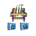 Eco-friendly construction repair tool set woodeen block tool set toy