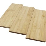 Eco-friendly High Gloss Solid Bamboo Flooring In Natural Colour Waterproof Interior Horizontal Floor Customization
