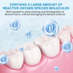 Eco-Friendly Peppermint Denture Cleansing Tablets Whitening and Surface Stain Removal for Dental Use
