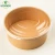 Import Eco friendly takeaway food container disposable kraft salad bowl packaging kraft salad bowl with cover from China