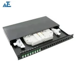 Economy Sliding 1u Fiber Patch Panel 19-Inch 24 Port Rack Mount Fiber Optic Patch Panel
